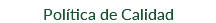 Política de Calidad